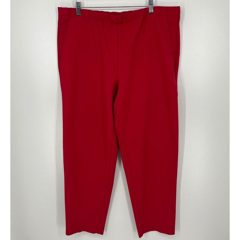 Vintage Levi Strauss Bend Over Red Elastic Waist Pants 18W 29255 Made in USA